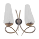 Sconce from the 1960s in brass and glass