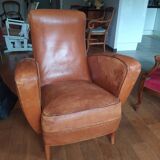 Leather club chair 1950/1960