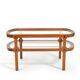 Oval Art Deco Sofa Table with Brass Dekor Denmark 1930s