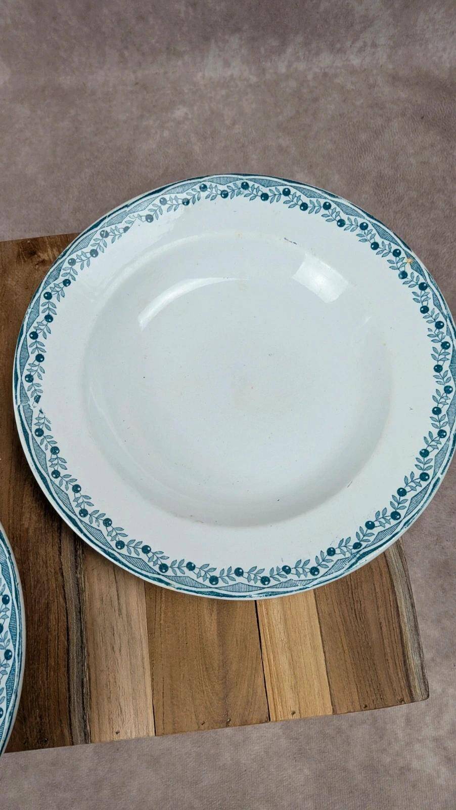 Lot de 3 assiettes creuses Orléans Sarreguemines & Digoin
