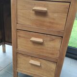 Small wooden desk three drawers