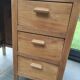 Small wooden desk three drawers