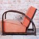Art Deco Reclining Armchair attributed to J. Halabala for Up Závody, Czech, 1920s