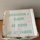 Vintage ice bucket shape yellow apple in its packaging