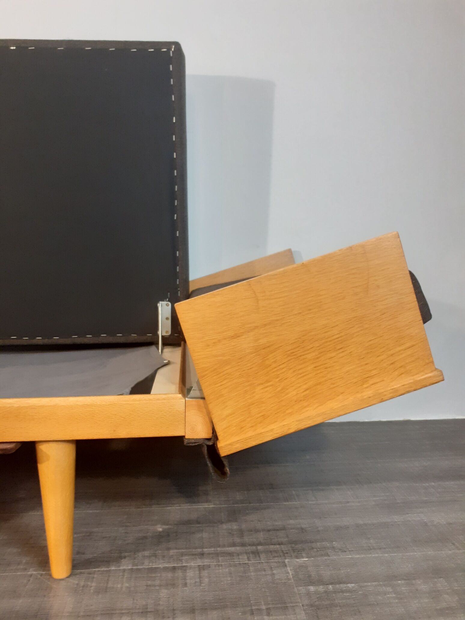 Daybed Svanette in oak by Ingmar Relling, Vintage Norwegian 1960s