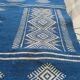 Tapis berbère bleu et blanc 110 x 66 cm