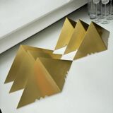 Set of 6 J.T. Kalmar Brass Wall Lamps