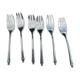 6 cake forks in a box