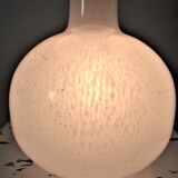 Shiny shiny vintage white Murano glass lamp