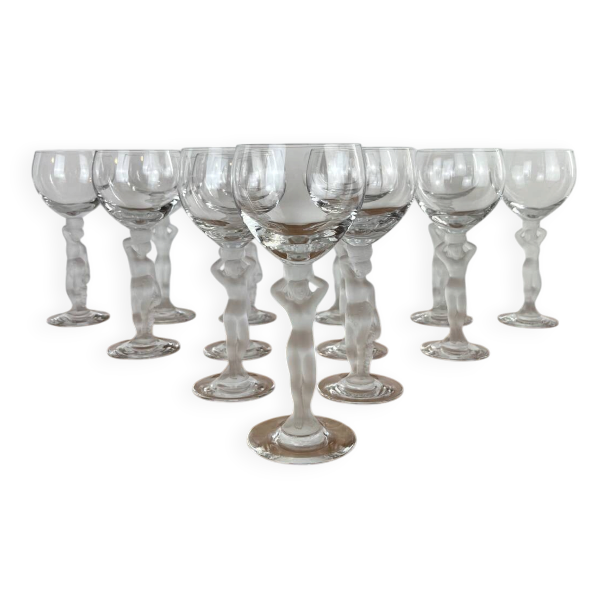 Bayel Venus and Bacchus 13 crystal wine glasses
