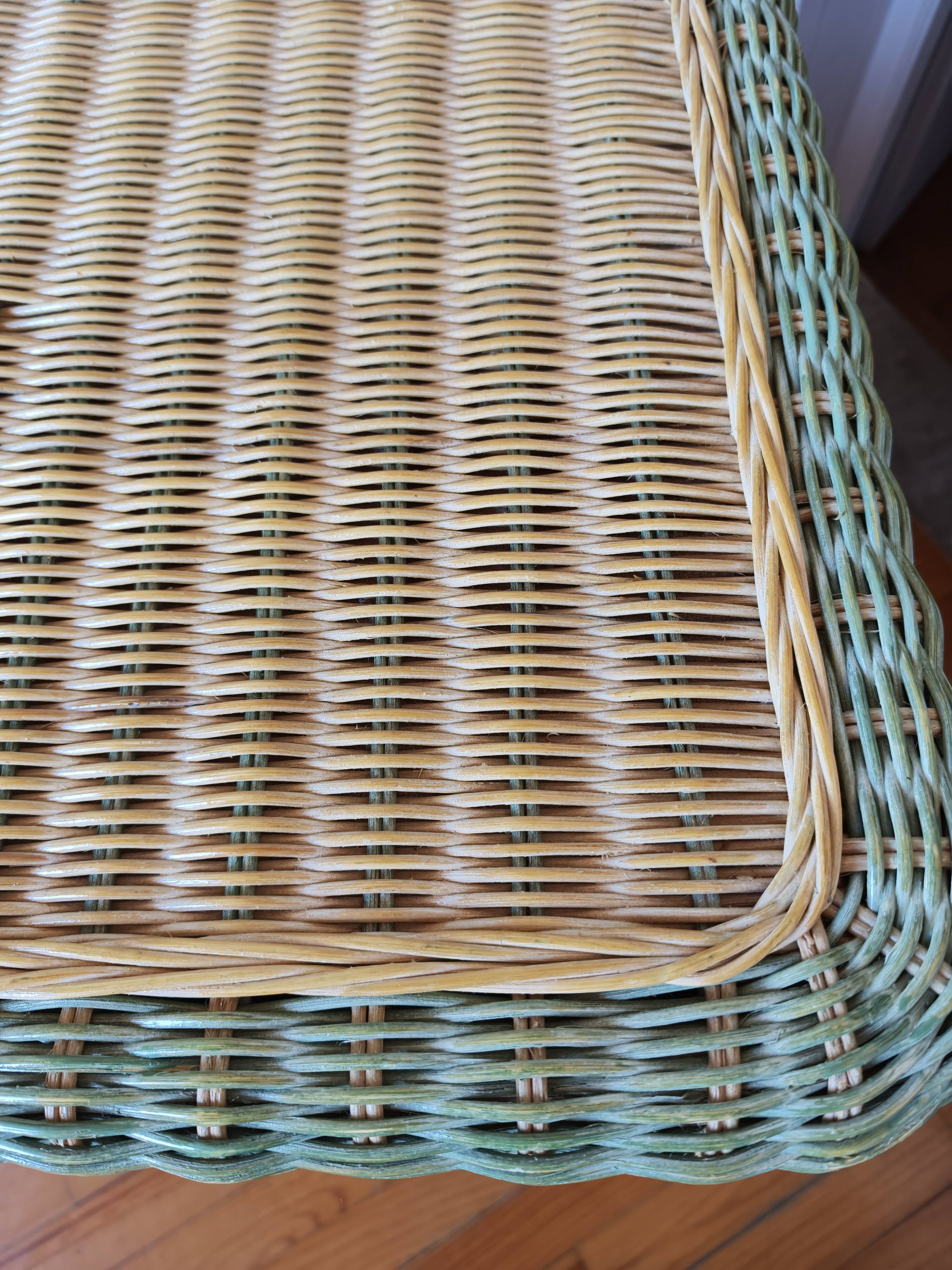 Rattan and wicker commode from the 70s – 80s