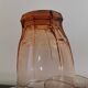 Série de 4 verres à eau des années 30 rose fumé
