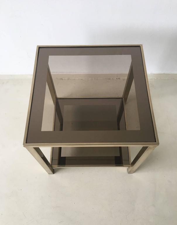 Gold-plated side table 23 carats 1960 s