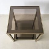 Gold-plated side table 23 carats 1960 s