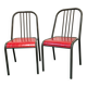 Paire chaises industrielles vintage