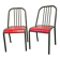 Paire chaises industrielles vintage