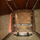 Paire de chaises en formica rouge pastel vintage