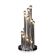 Vintage 20thc italian chrome multi-light table lamp by reggiani c.1970