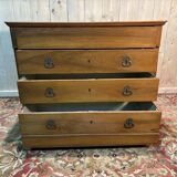 Louis Philippe chest of drawers in blond walnut