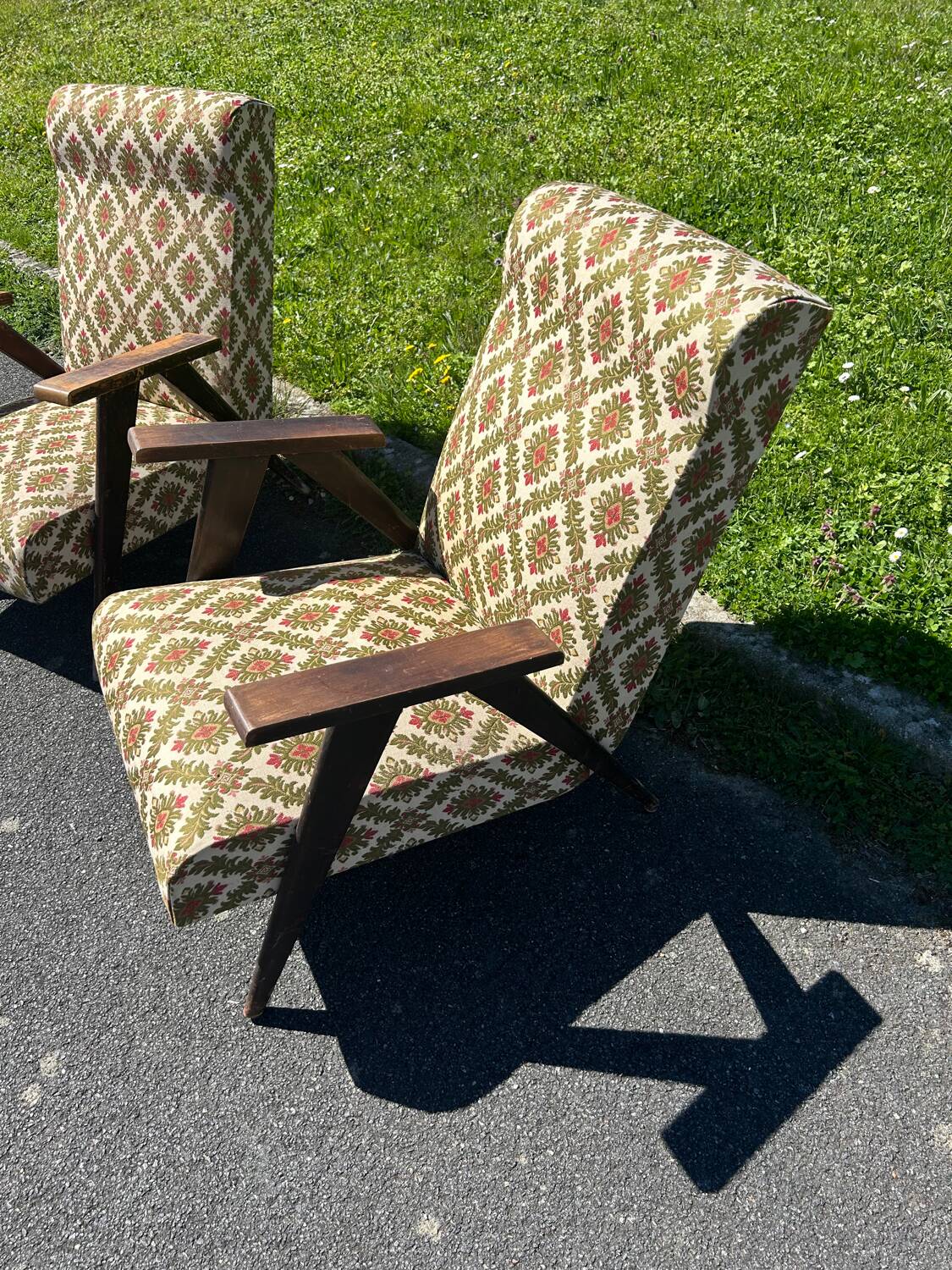 Set of 2 vintage Scandinavian armchairs 50's/60's