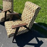 Set of 2 vintage Scandinavian armchairs 50's/60's