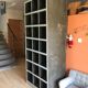 Meuble d'atelier à 21 casiers en fer