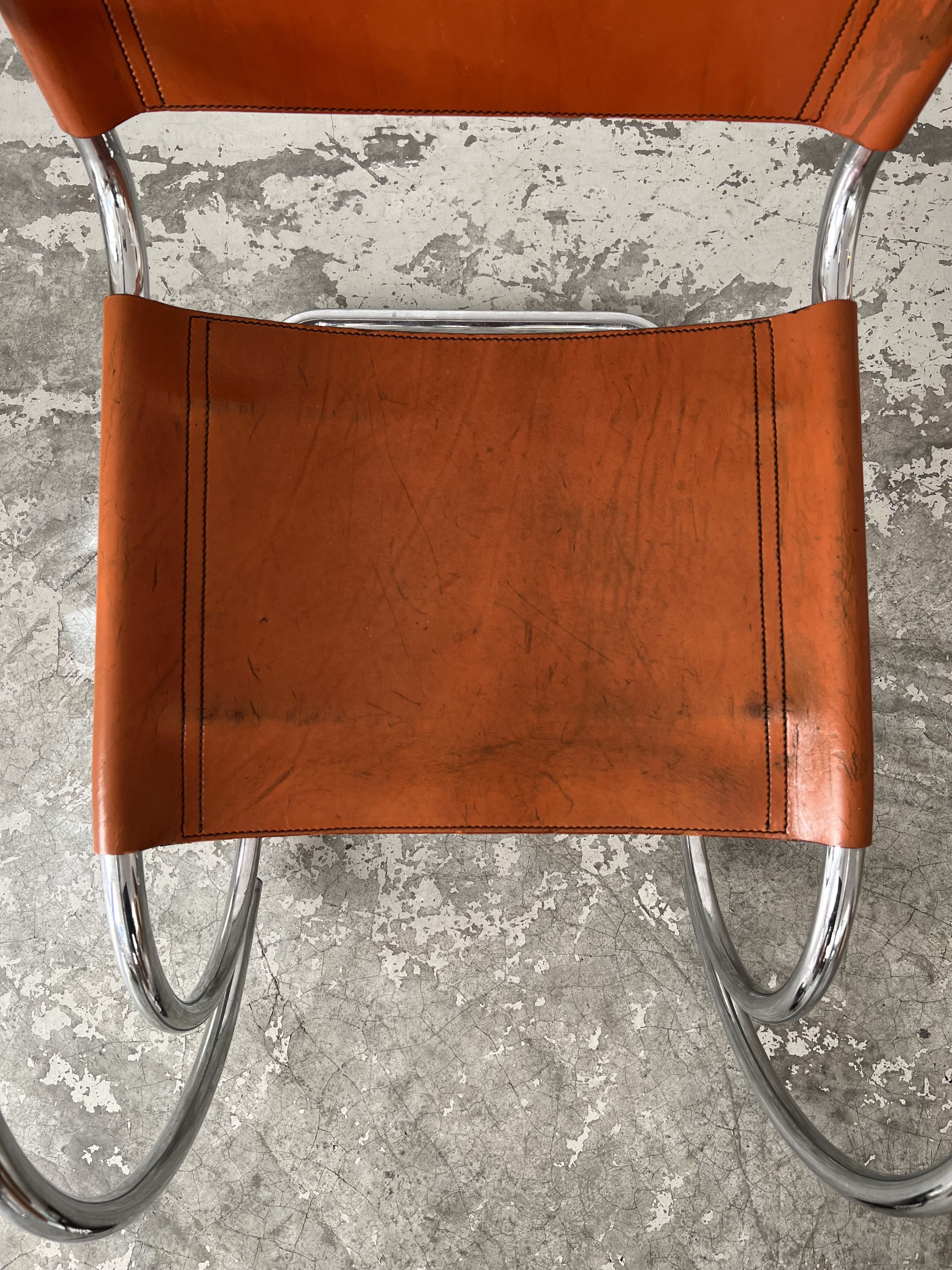 MR20 armchair by Ludwig Mies van der Rohe for Knoll international 60s