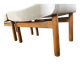 Pair of oak stools in modern Scandinavian style made by Willy Beck.