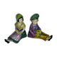 Pair of German porcelain bookends