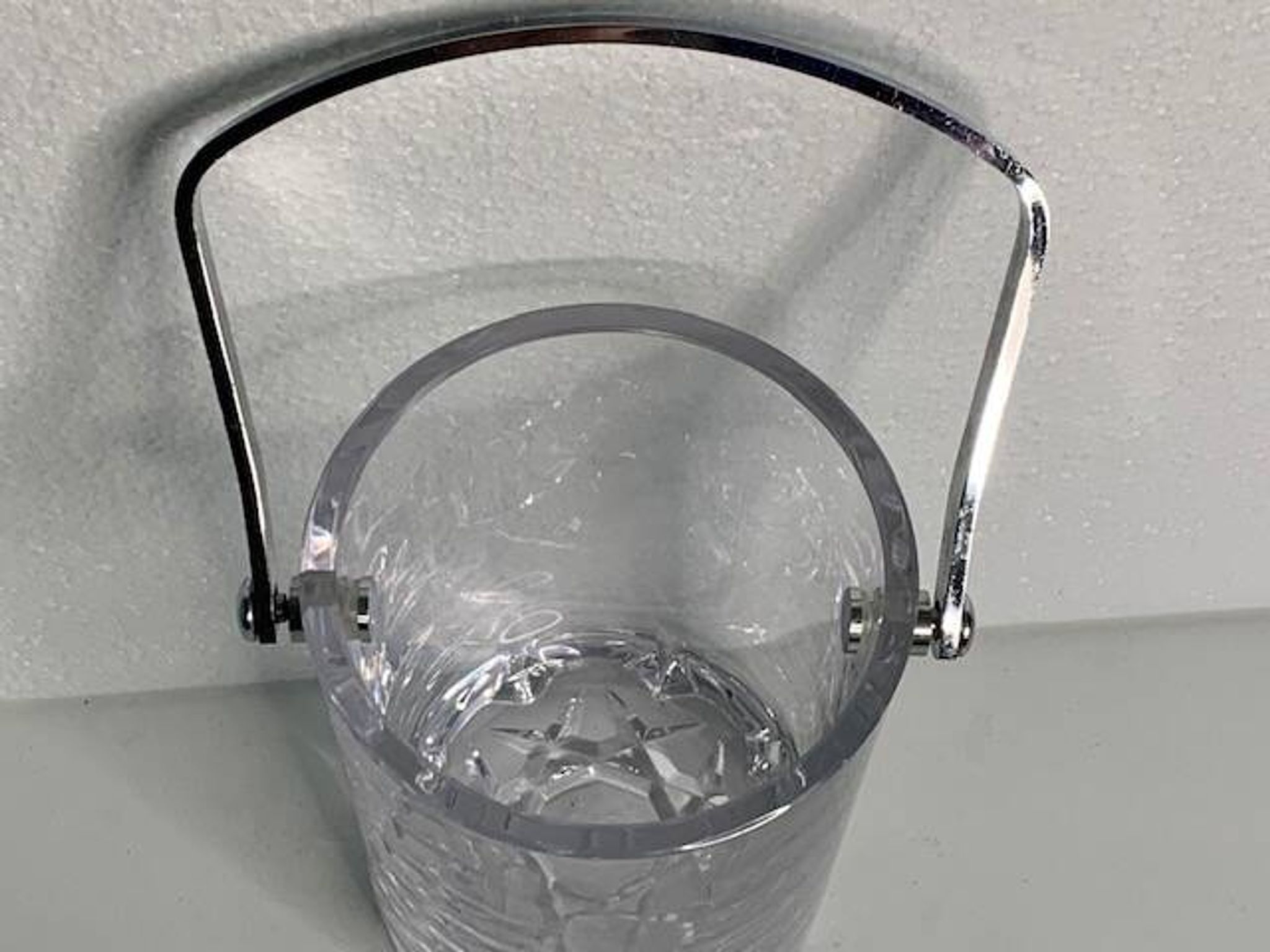 Seau glace glaçons sevres cristal taillé
