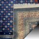 Antique Chinese Carpet Beijing China: 1.05 x 2.15 Metres