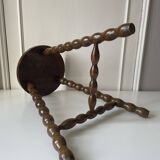 Wooden tripod stool