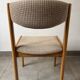 Set of 4 Scandinavian Baumann chairs in solid elm – 1970s