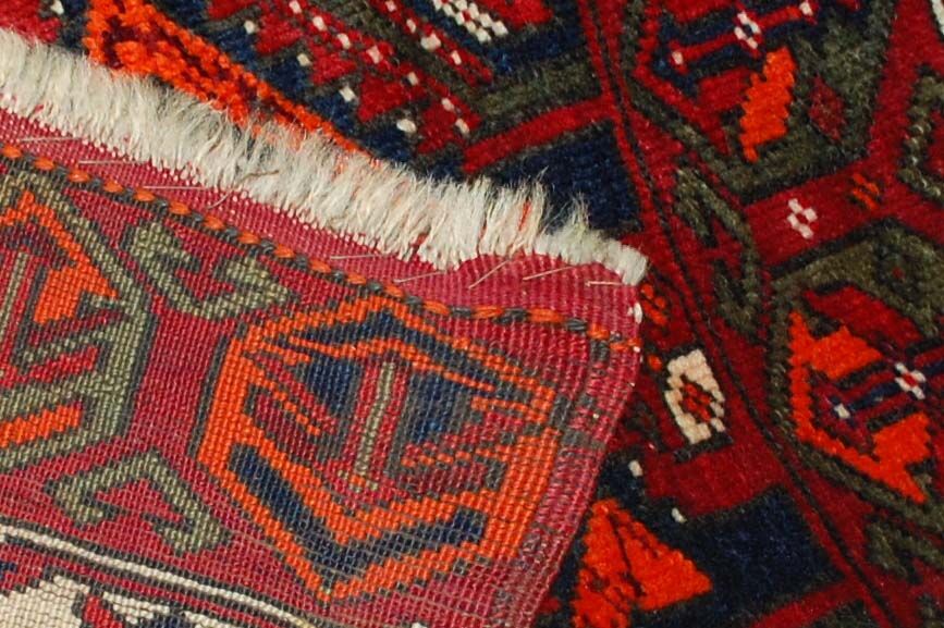 Old Turkish carpet Yastik handmade 61cm x 110cm 1890s