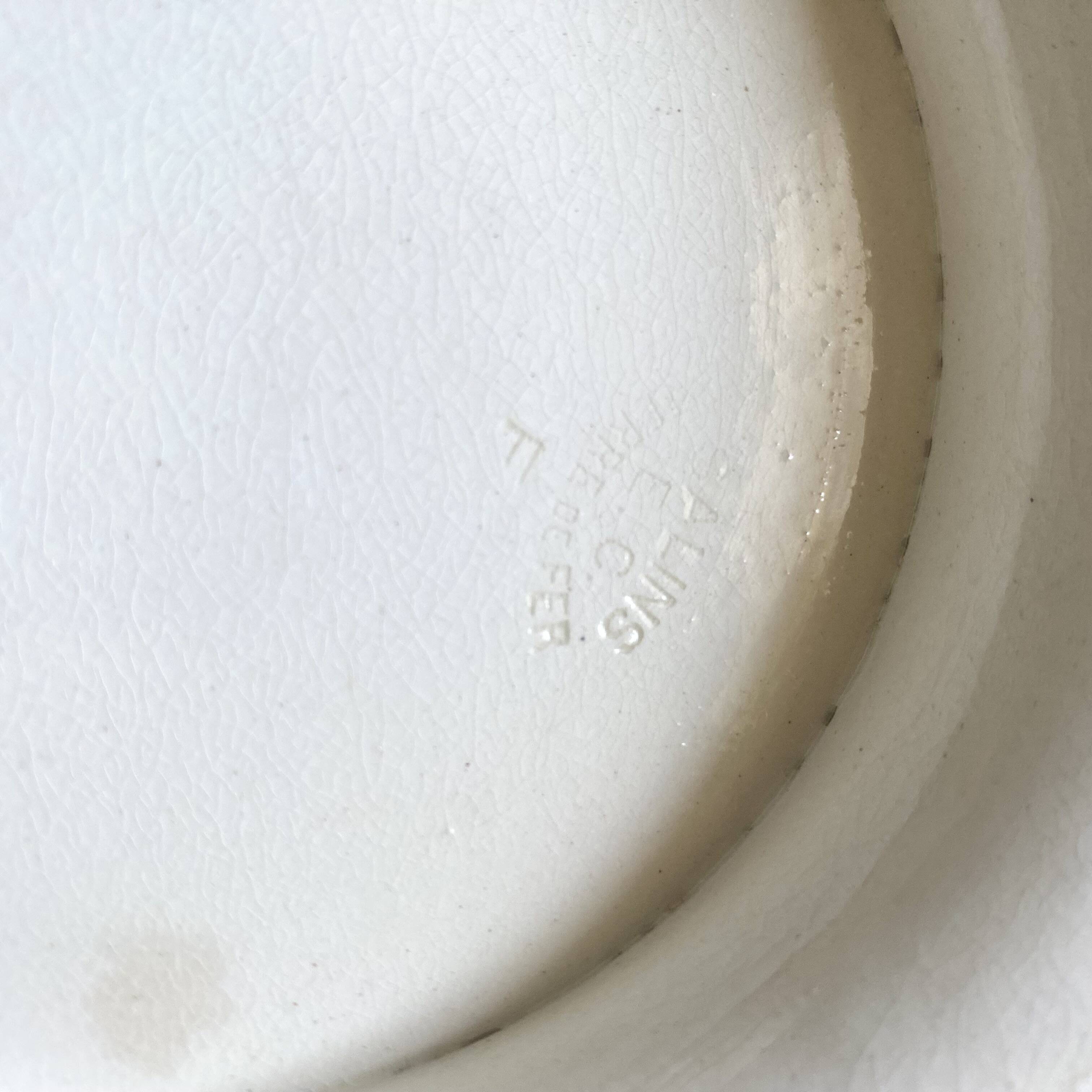 Salins ironstone footed dish 24.5 cm