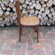 Chaise bistrot en bois courbé et cannage