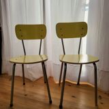 Chaises formica jaune