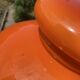 Opaline orange suspension Space Age