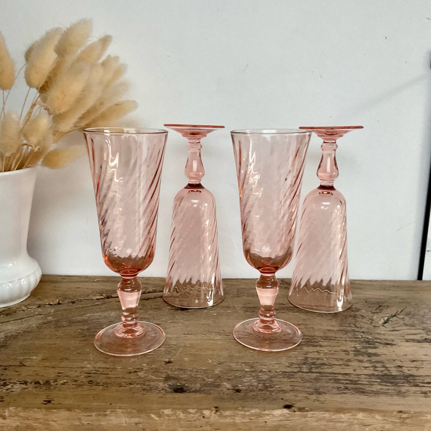 4 vintage Rosaline flutes