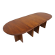 Vintage oval extendable dining table 1960s