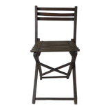 Ancienne chaise pliante en bois pour enfant
