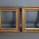 Pair old frames gilded wood gold leaf 26,5x23 cm, foliage 20,5x17 cm SB