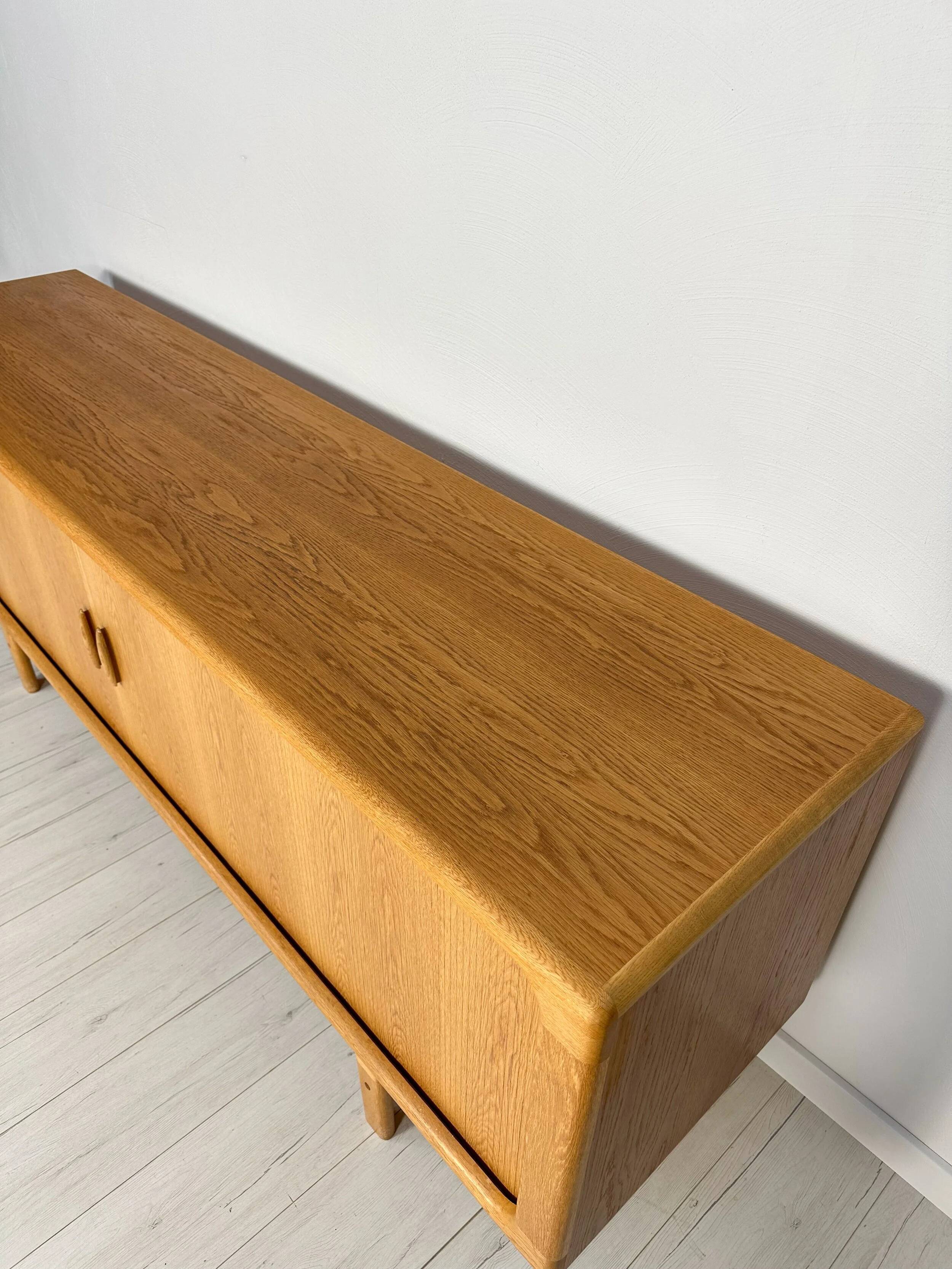 1960s Large Vintage Danish Mid-Century Oak Sideboard by Dyrlund