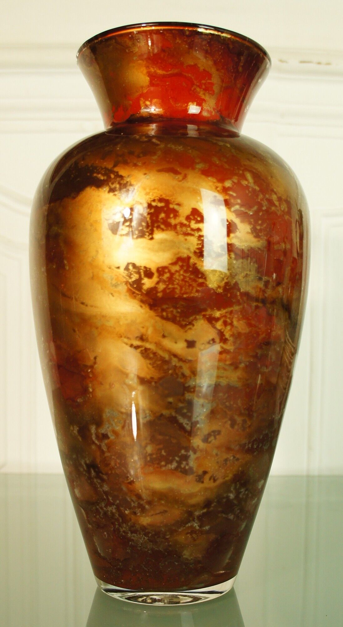 Vase "Laque Line made in France" at the end of the 80s
