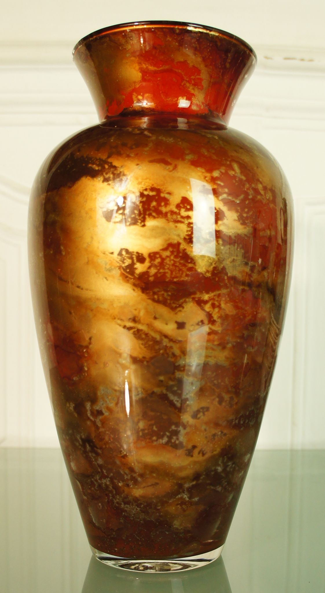 Vase "Laque Line made in France" at the end of the 80s