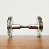 Mid-century modern glass and metal door handle from the space age, Germany, 1960s.