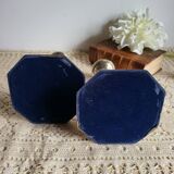 Pair of silver-plated candlesticks