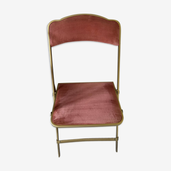 Vintage chaisor powder pink folding chair