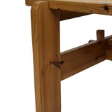 Vintage coffee table pinewood minimalist 1970s design