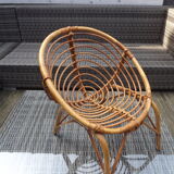 Rattan children chair 60s